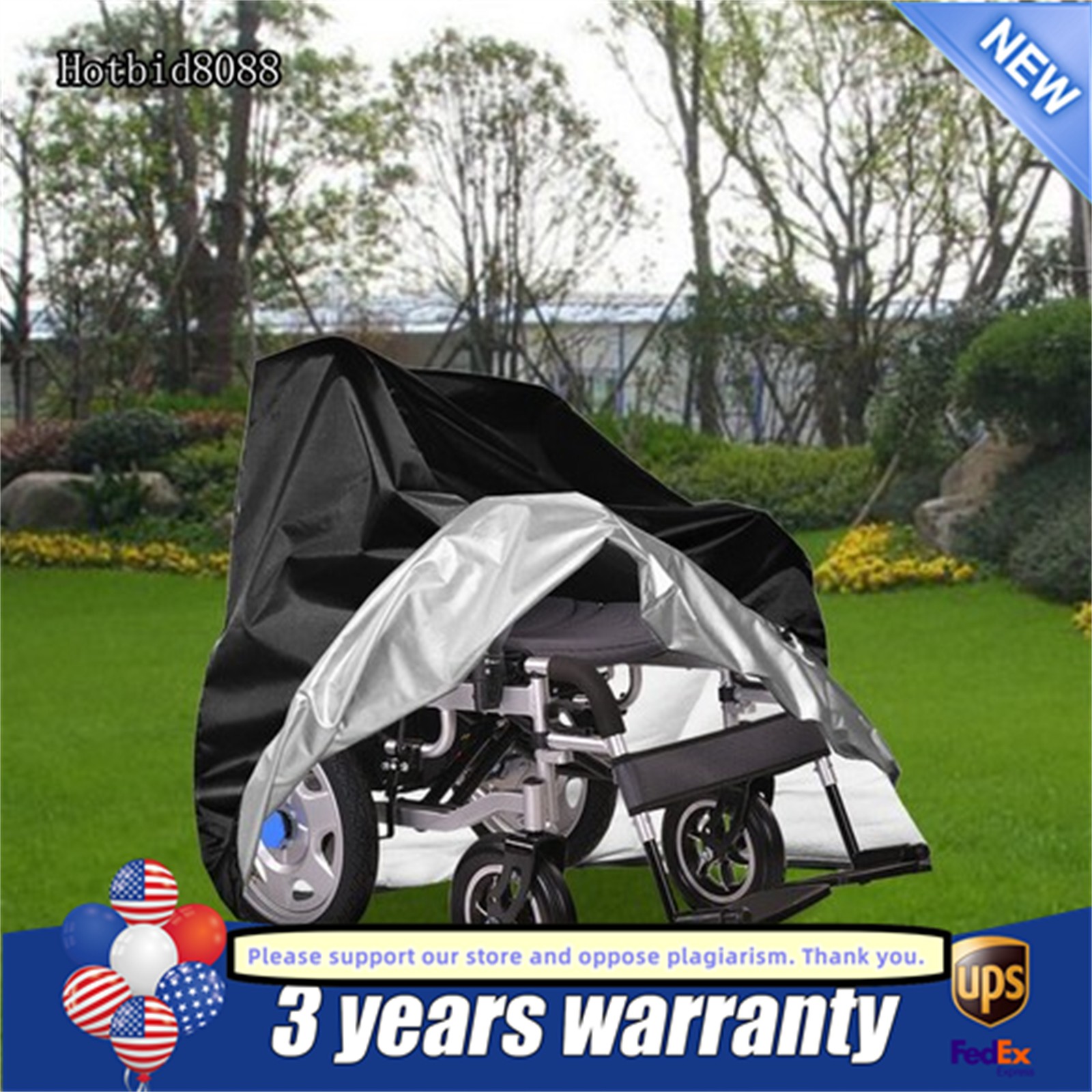 Heavy Duty Mobility Scooter Cover Wheelchair Waterproof From Dust Rain Sun Snow