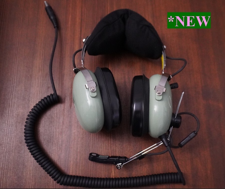 David Clark H10-76 Aviation headset PN: 12510G-21,  (05/23 Manufacturing Date)