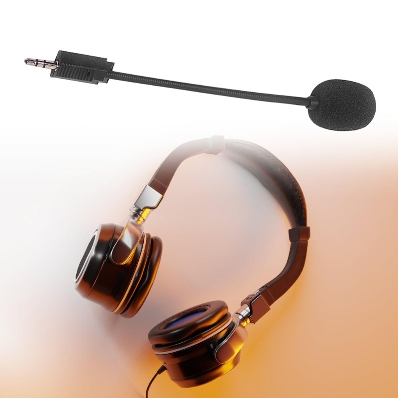 Flexible 3.5mm Microphone for Rig700 Headsets for Game Communication Streaming