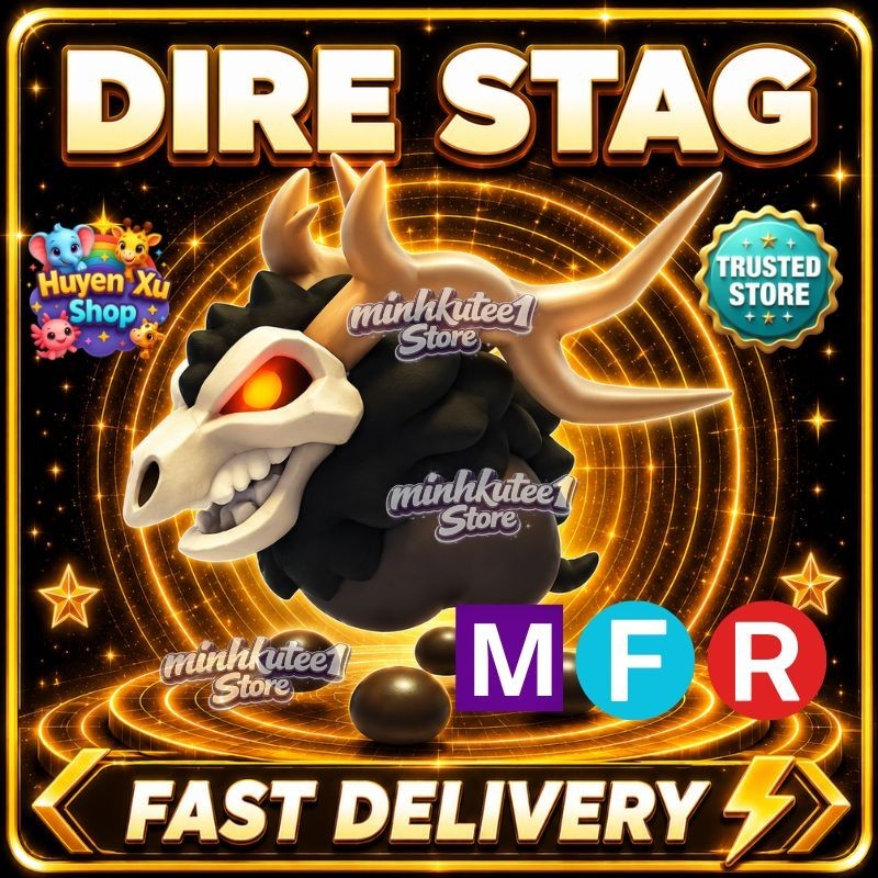 🦌 Dire Stag | MFR/NFR/FR Meega & Neoon Adopt Pet – Trusted Store - Fast Deliver