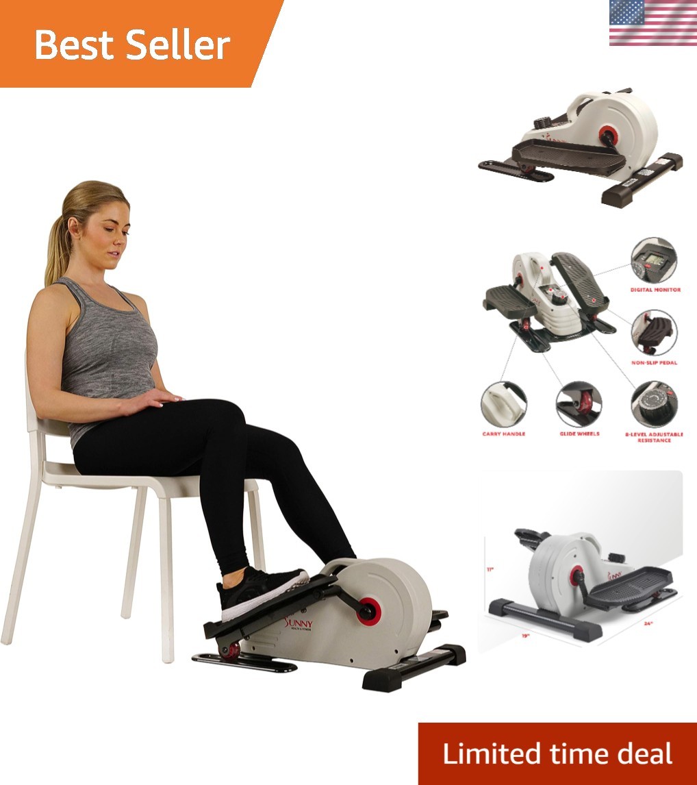Elegant Low Impact Mini Elliptical with Digital Monitor & Bluetooth Connection