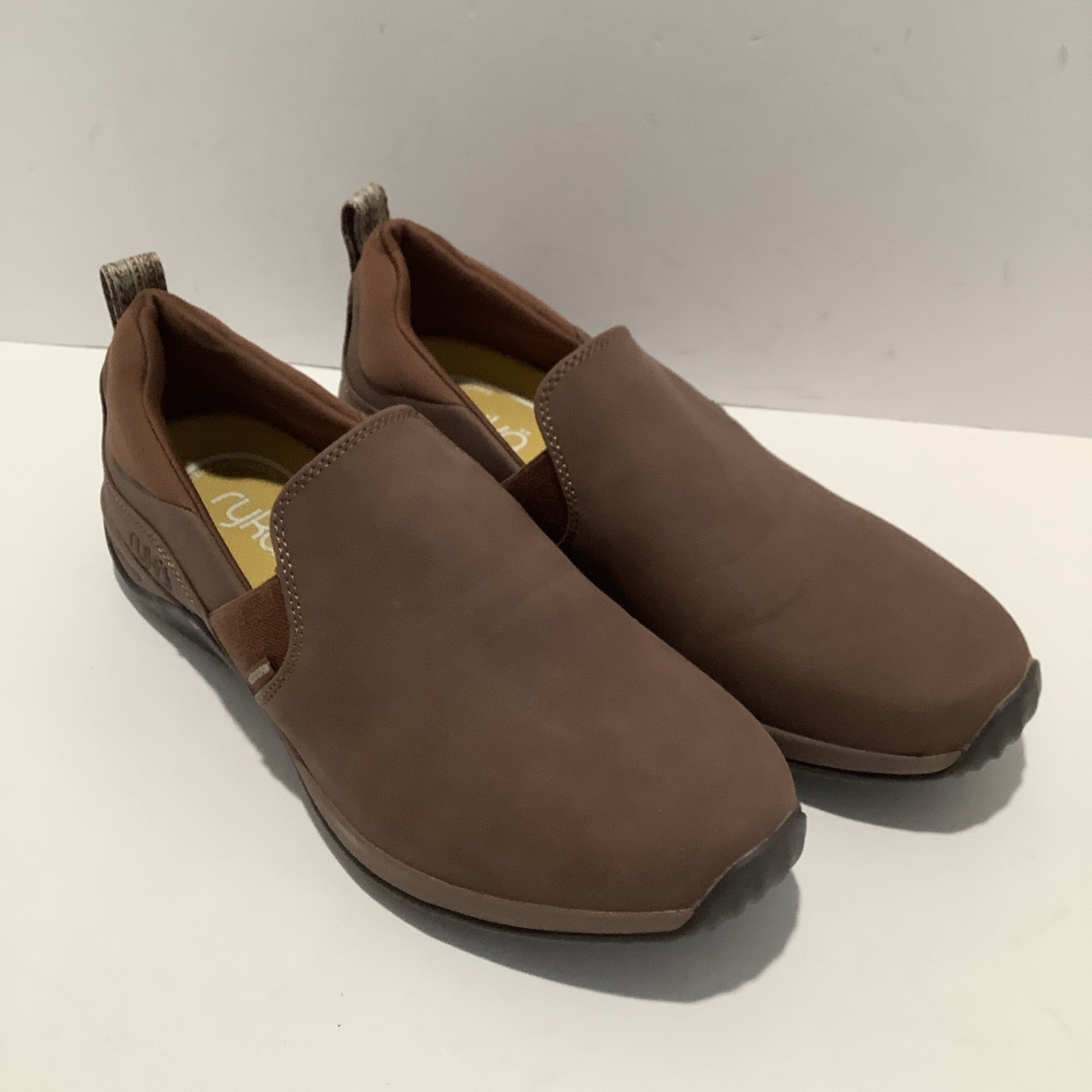 Ryka Echo Women's Sz. 9M Brown Textile Fabric Slip-On Casual Walking Shoes New