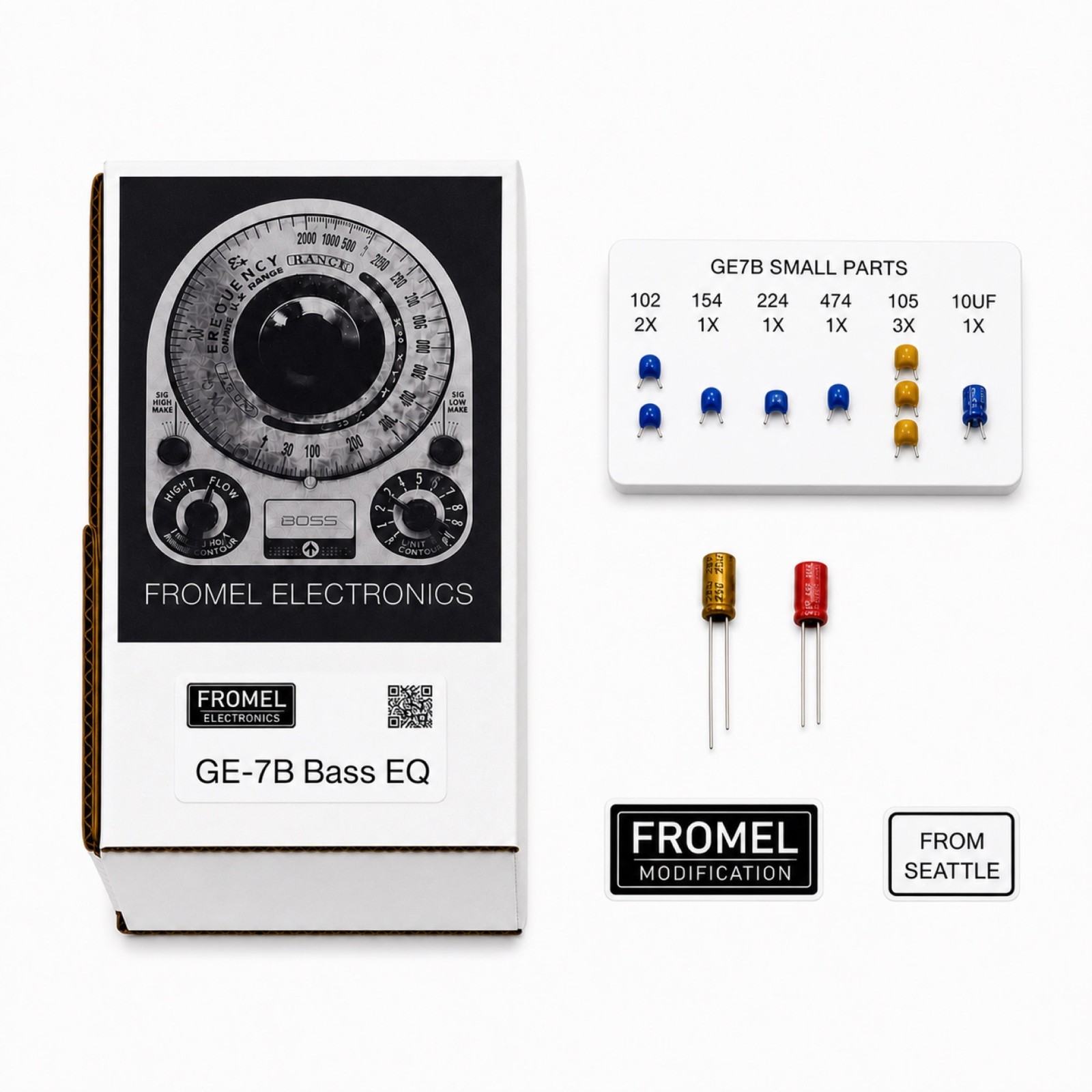 Fromel Supreme Mod Kit for Boss GE-7B Bass Equalizer EQ Pedal