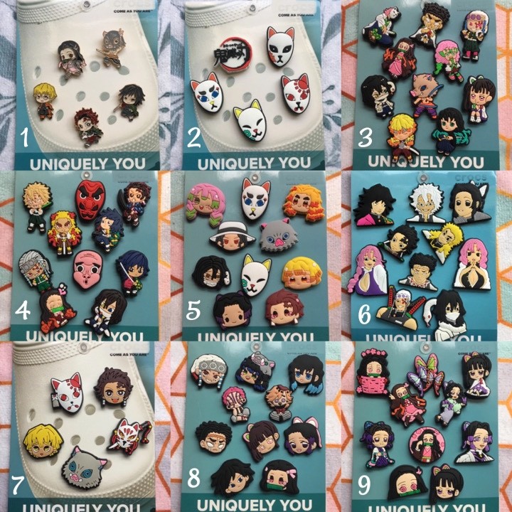 Handmade shoe charms 5 - 10 pack Demon Slayer Nezuko Anime