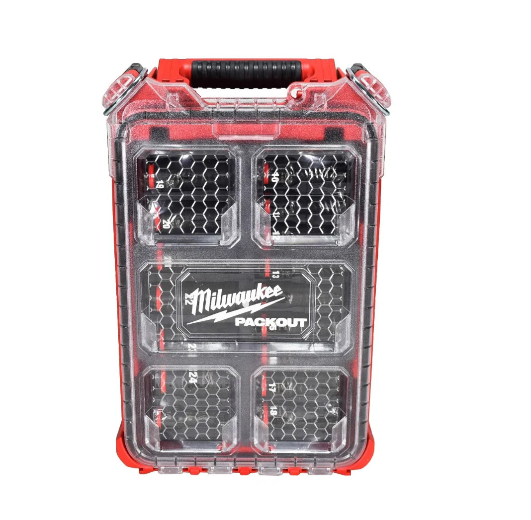 Milwaukee 49-66-6803 Impact Duty 1/2" Drive Metric Deep Well Socket Set (16pc)