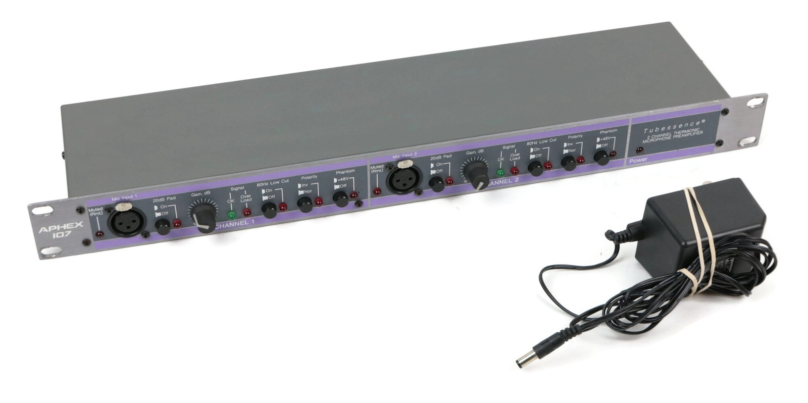 Aphex 107 Tubessence - Rack-mounted 2-Channel Thermionic Microphone Preamp