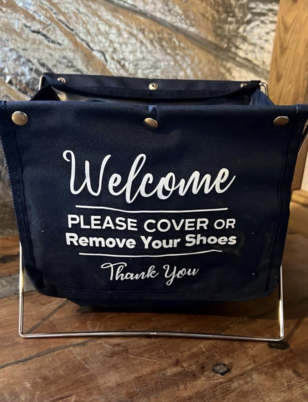 NEW Please Cover or Remove Your Shoes Basket House Showing REALTORS REAL ESTATE
