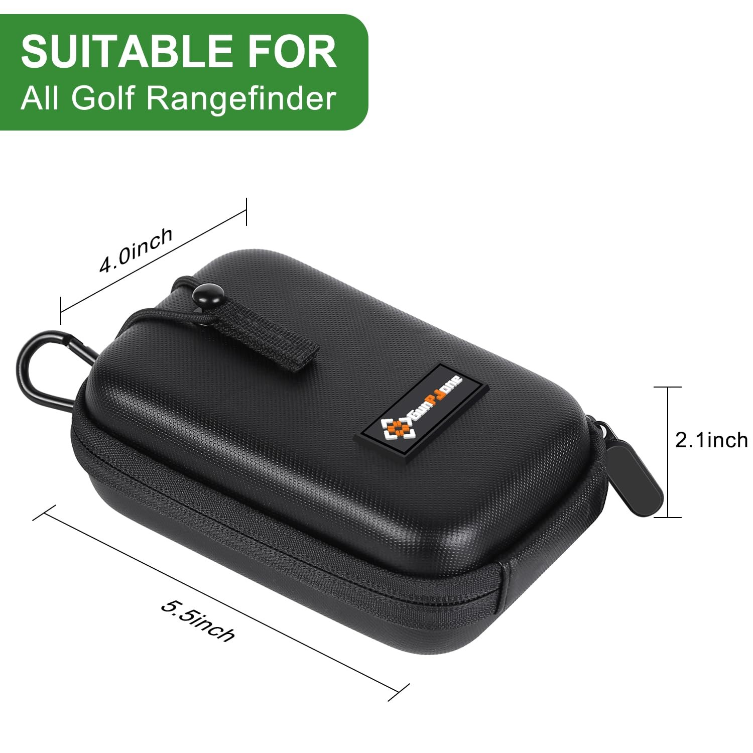 GUNPJONE Golf Rangefinder Case, Hard Shell Case Compatible Black