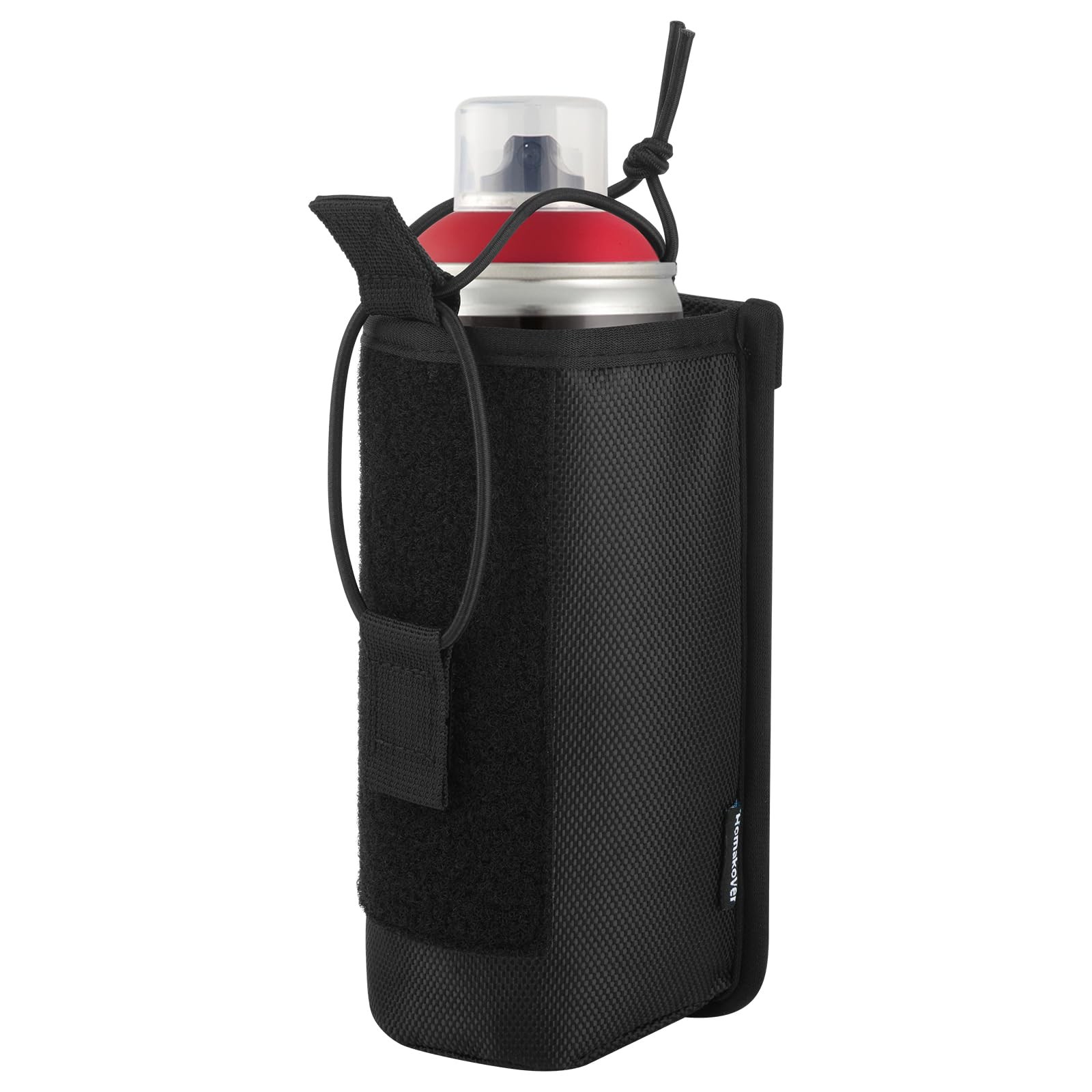 1680D Black Spray Can Belt Holster, 1 Pack Spray Bottle Holder with Metal Bel...
