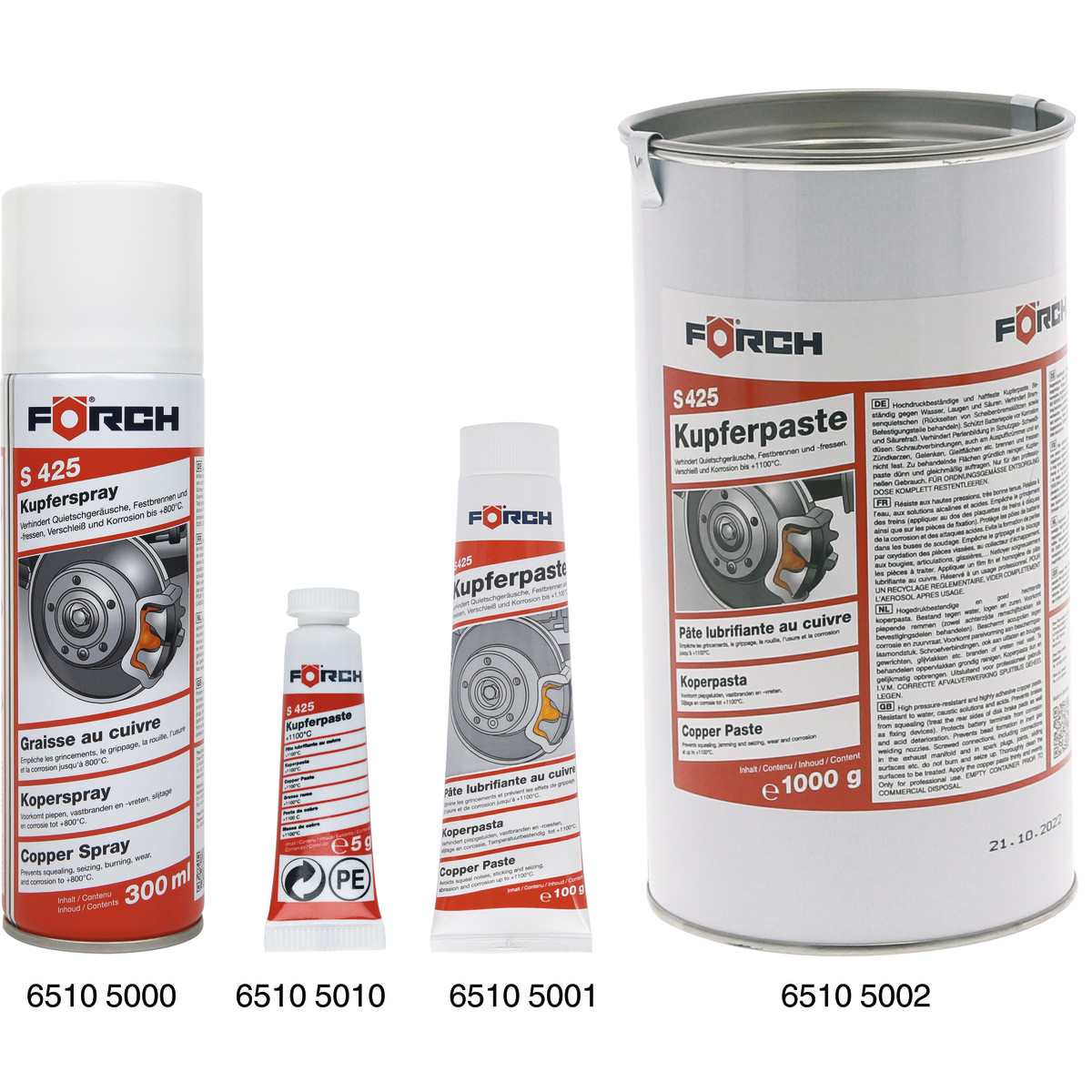 Copper paste/spray S425 Förch 100 g 65105001