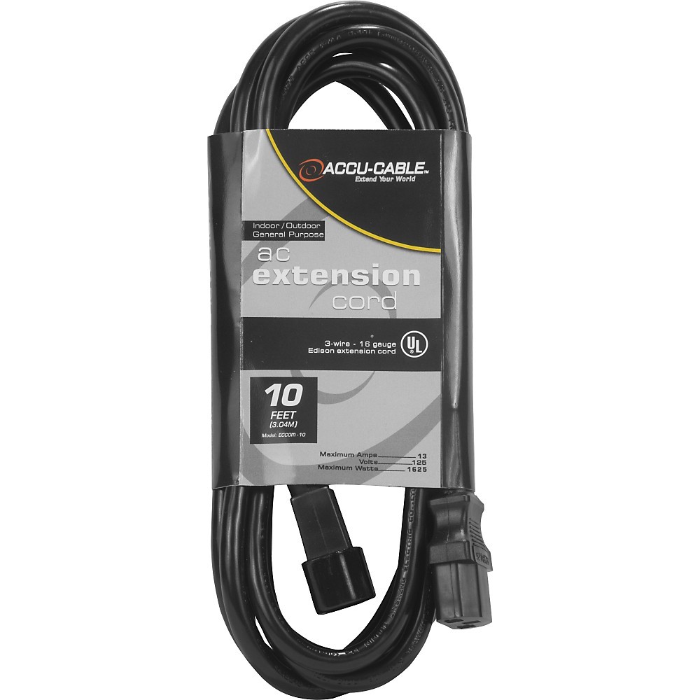 American DJ ECCOM10 AC Extension Cable LN