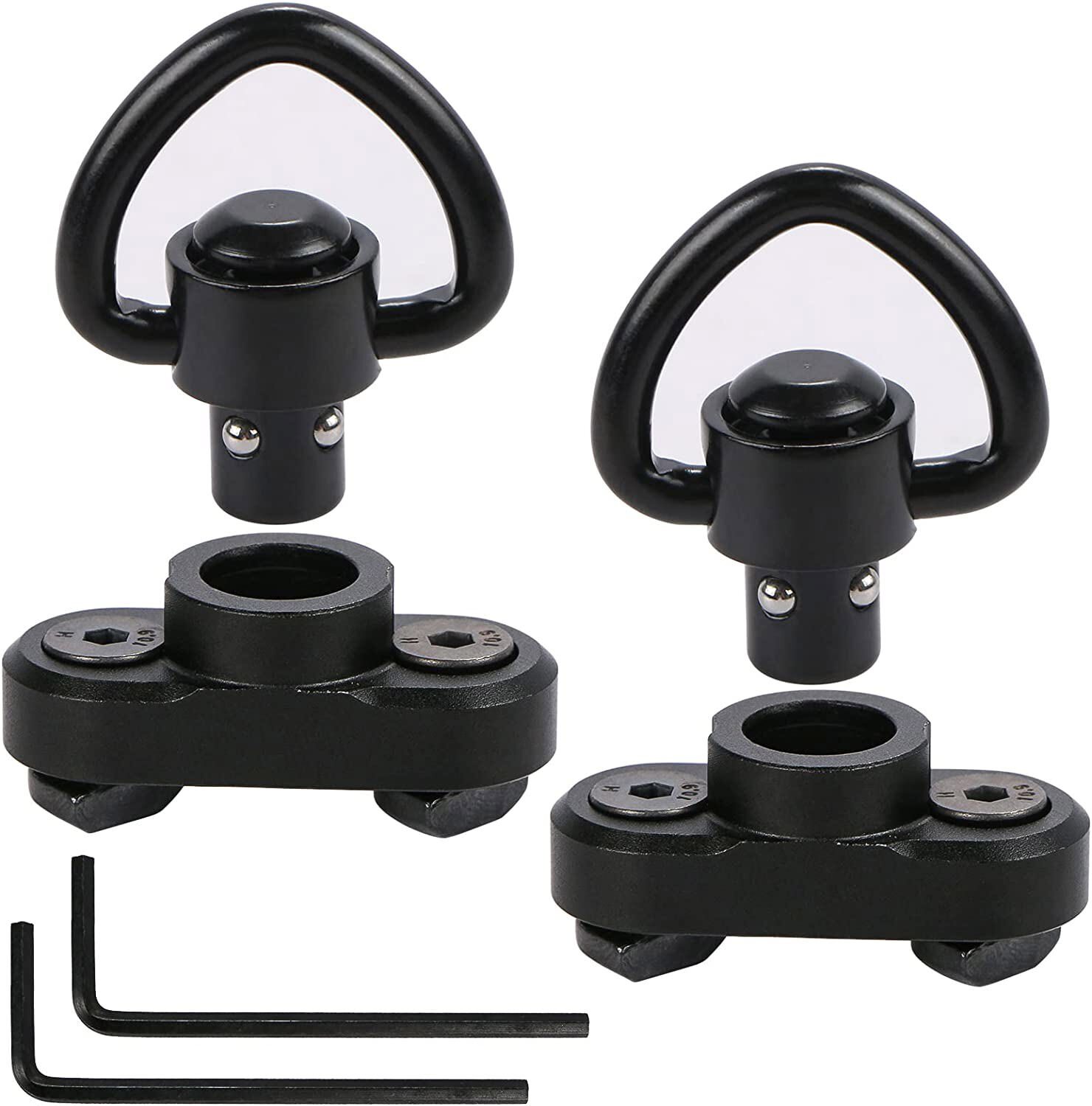 2Pack M-LOK MLOK Quick Release Sling Mount Push Button QD Sling Swivel Adaptor