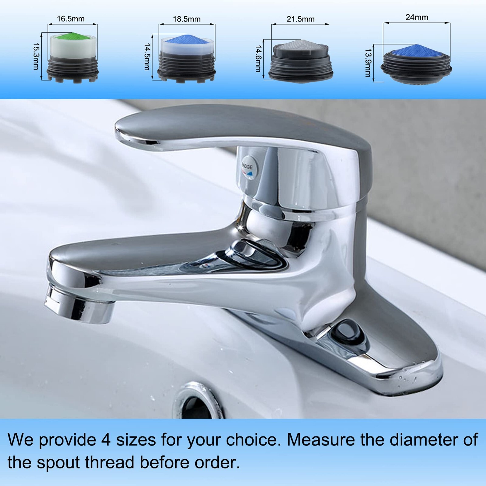 12 Pcs Faucet Aerator, Cache Aerators Removal Tool, Cache Aerators Replacement