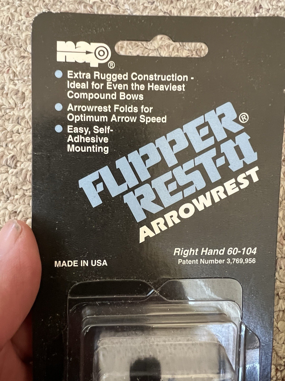 NAP Flipper Arrow Rest Right Hand Black