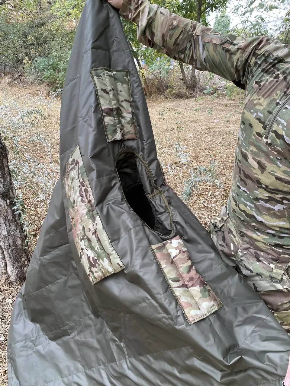 Anti-thermal imaging protection, pixel thermal imaging protective cape 💛💙