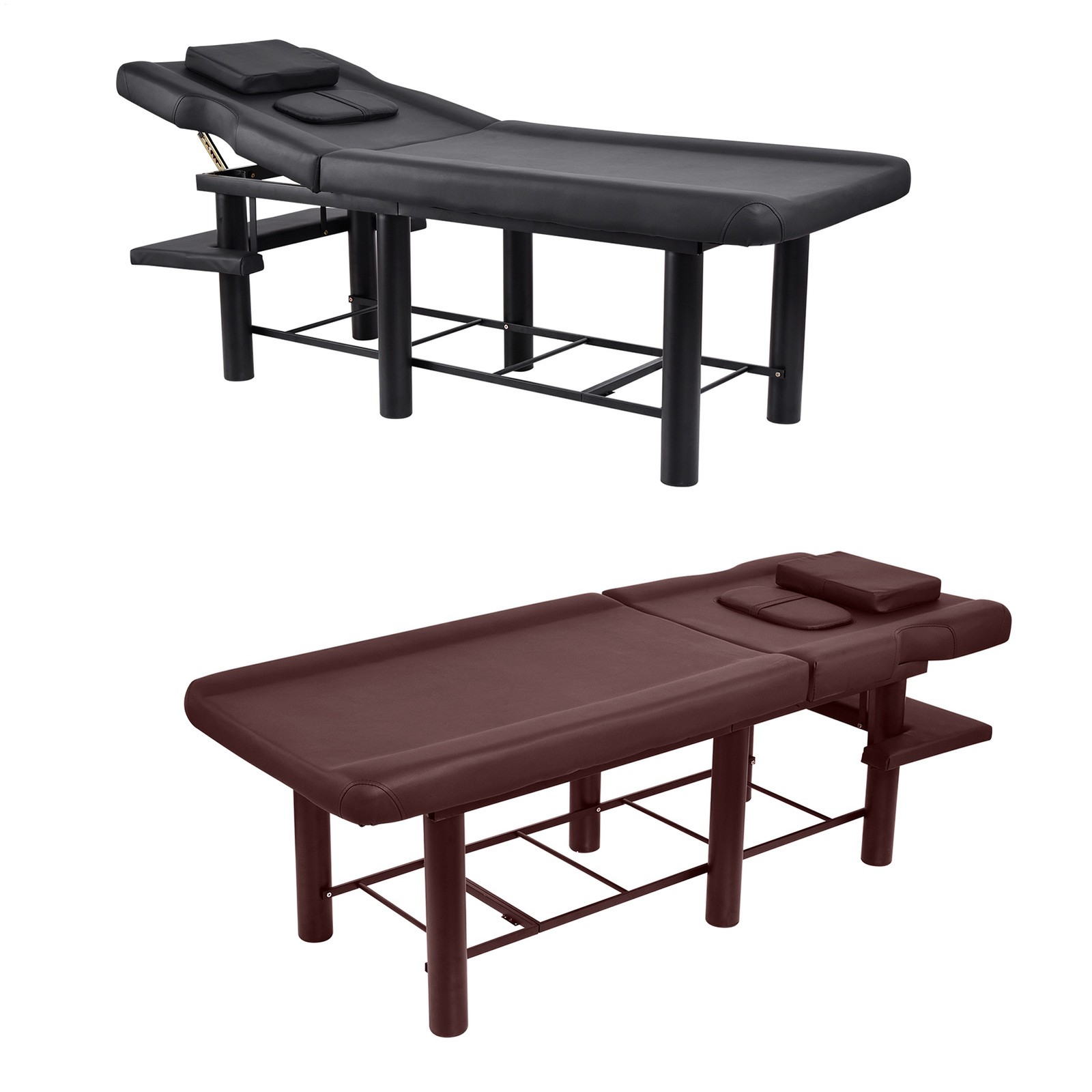 Stationary Massage Table PU Leather for Physical Therapy & Spa