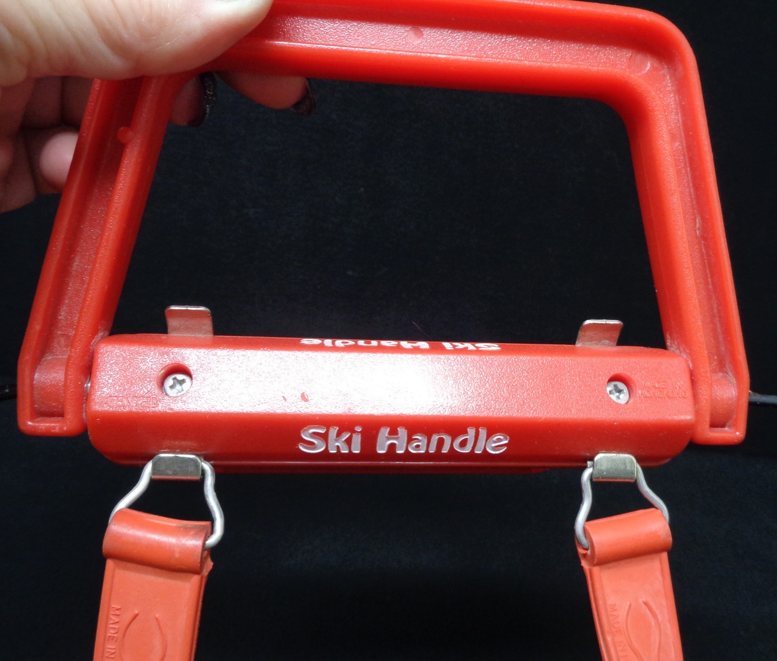 Vintage Red Combination Lock Ski Handle
