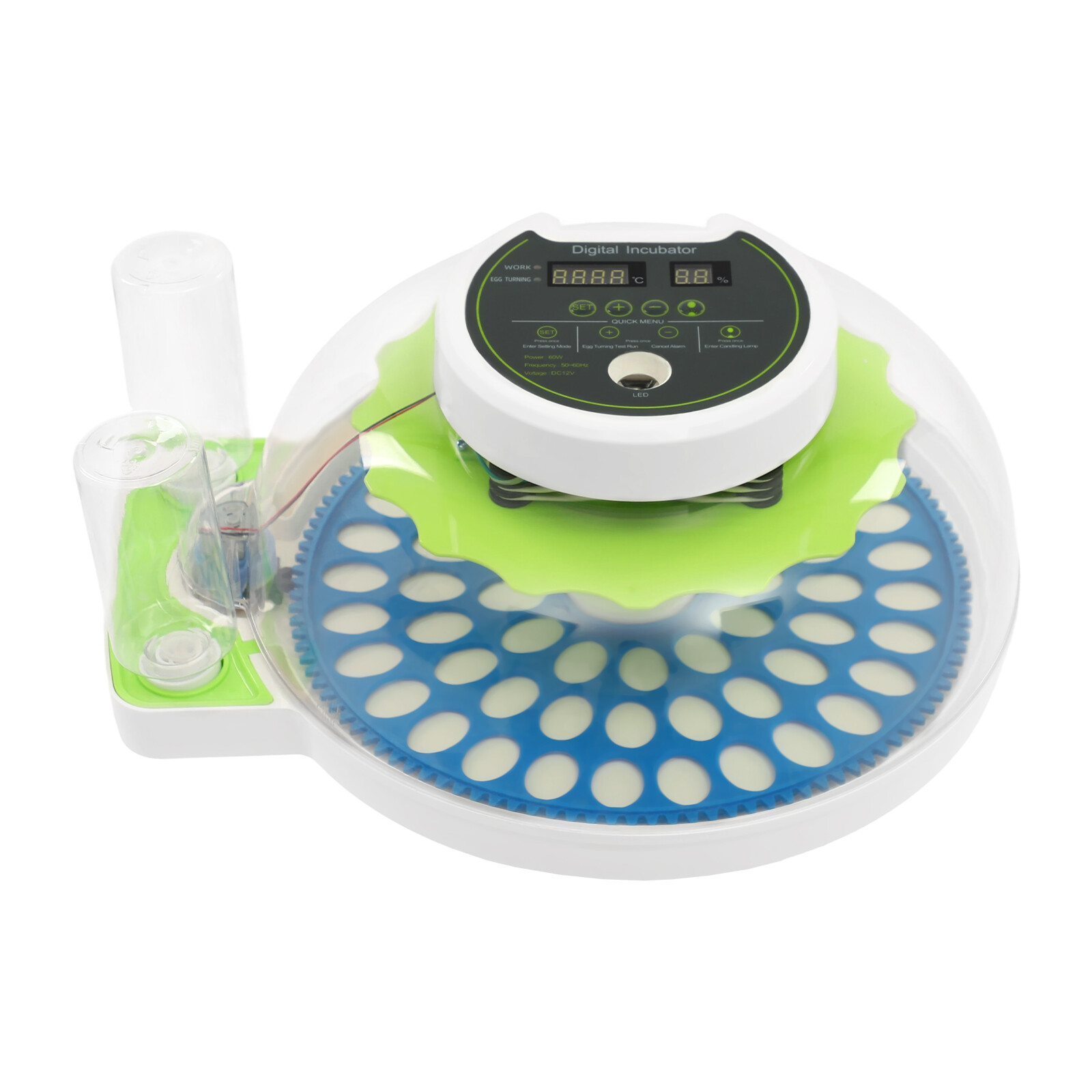 Modern LED Quail Egg Incubator for Hatching 60 Quail Eggs, Small Quail Brooder