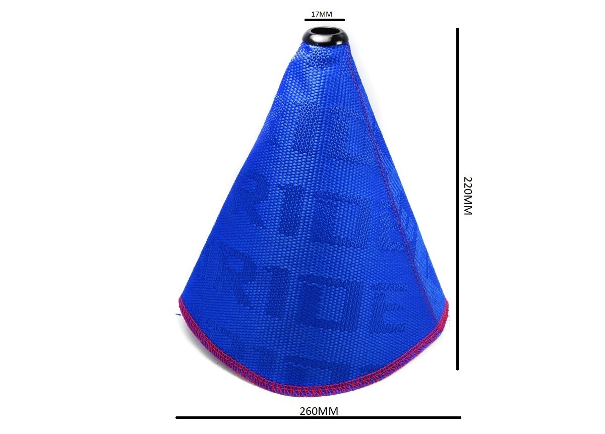 Universal BRIDE Blue Hyper Fabric Shift Knob Shifter Boot Cover MT/AT