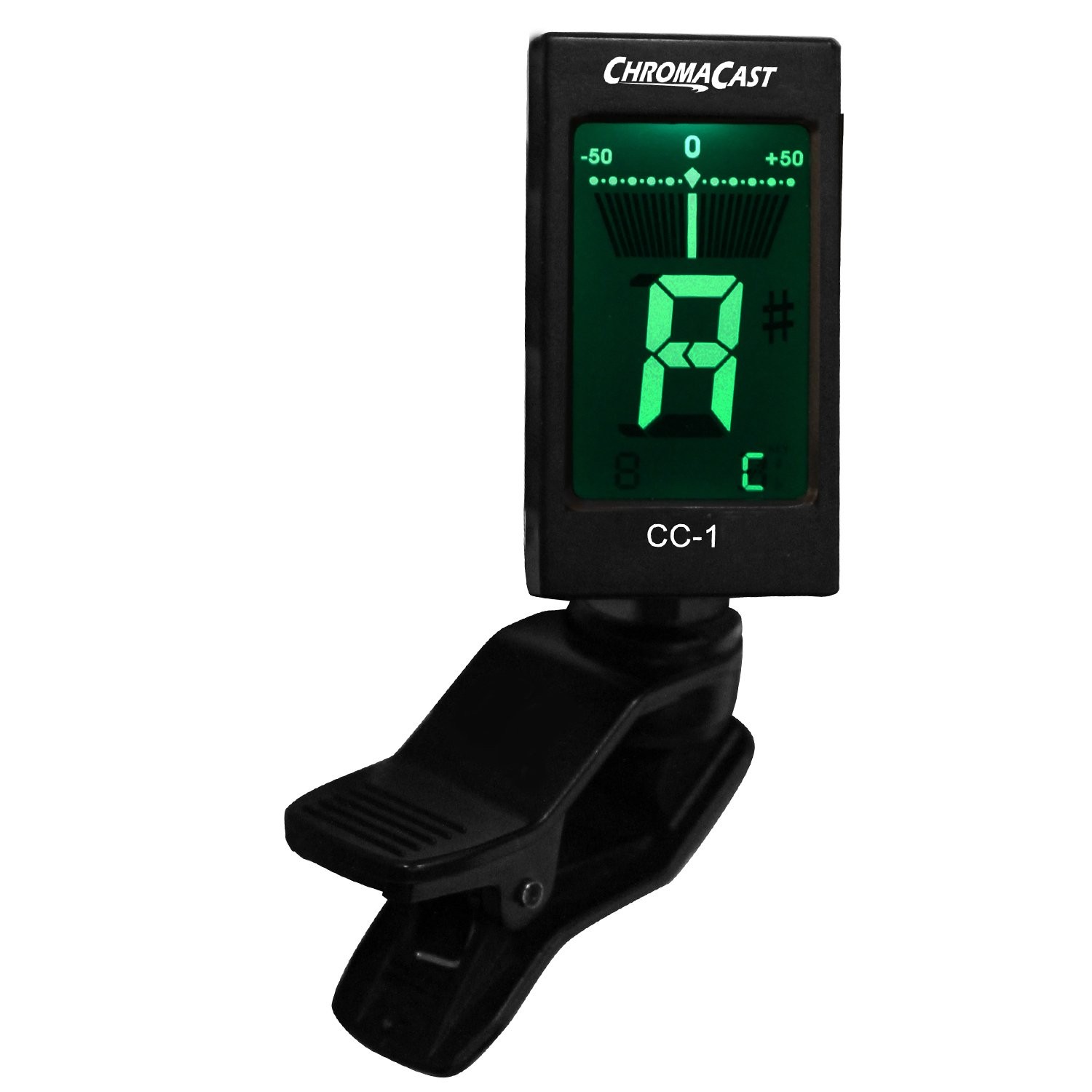 ChromaCast 2 Pack CC-1 Professional Clip-On Tuner for All Instruments (multi-key