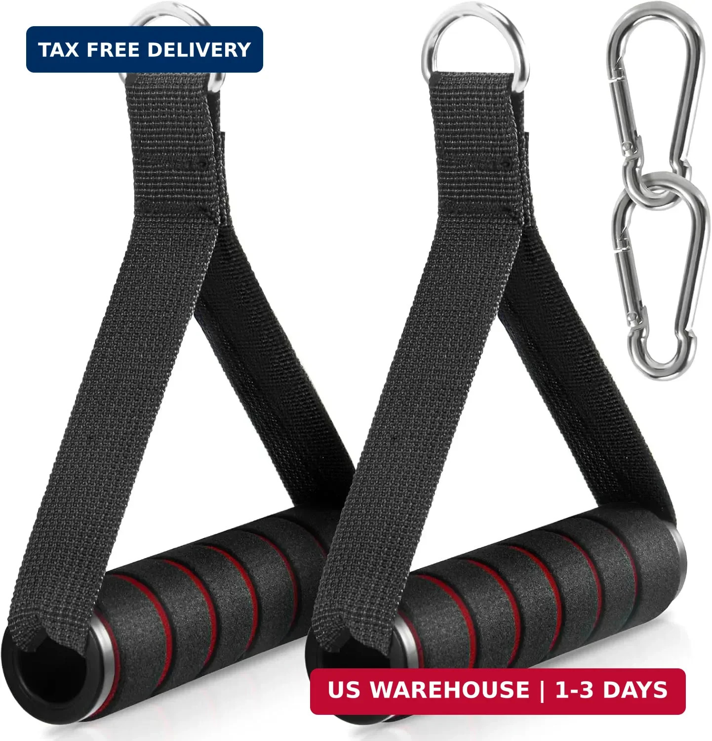 2 Pack Upgraded Exercise Handles, Gym Handle Equipment for Cable Machine Attachm