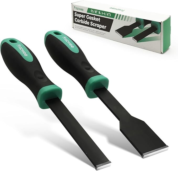 2PCS Carbide Scraper Set(1-1/4 inch & 5/8 inch),Super Gasket 1x5/8" +1x1-1/4"
