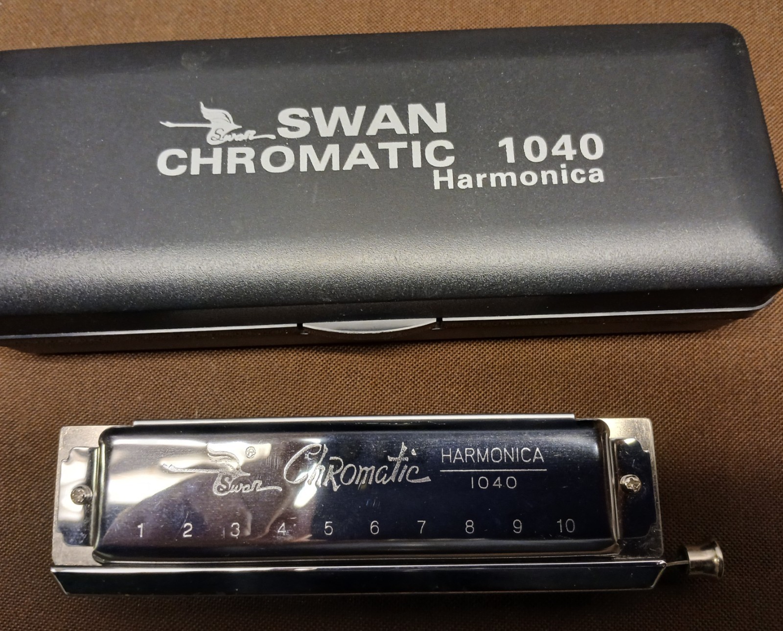 SWAN  CHROMATIC  1040  HARMONICA   w/case      $19 + shipping