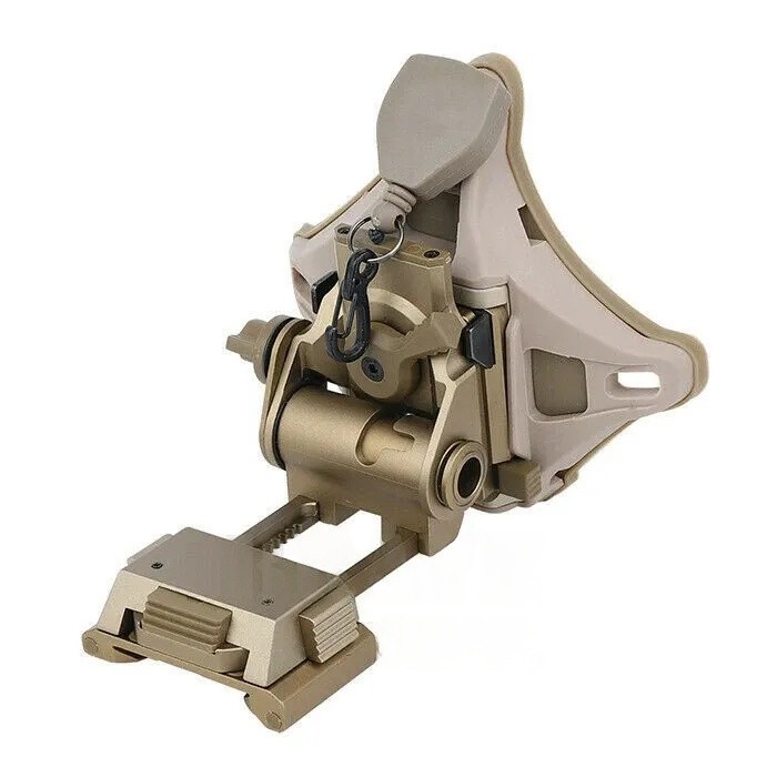 L4 G24 CNC Machined NVG Helmet Mount Breakaway Bracket + Shroud + NVG Lanyard