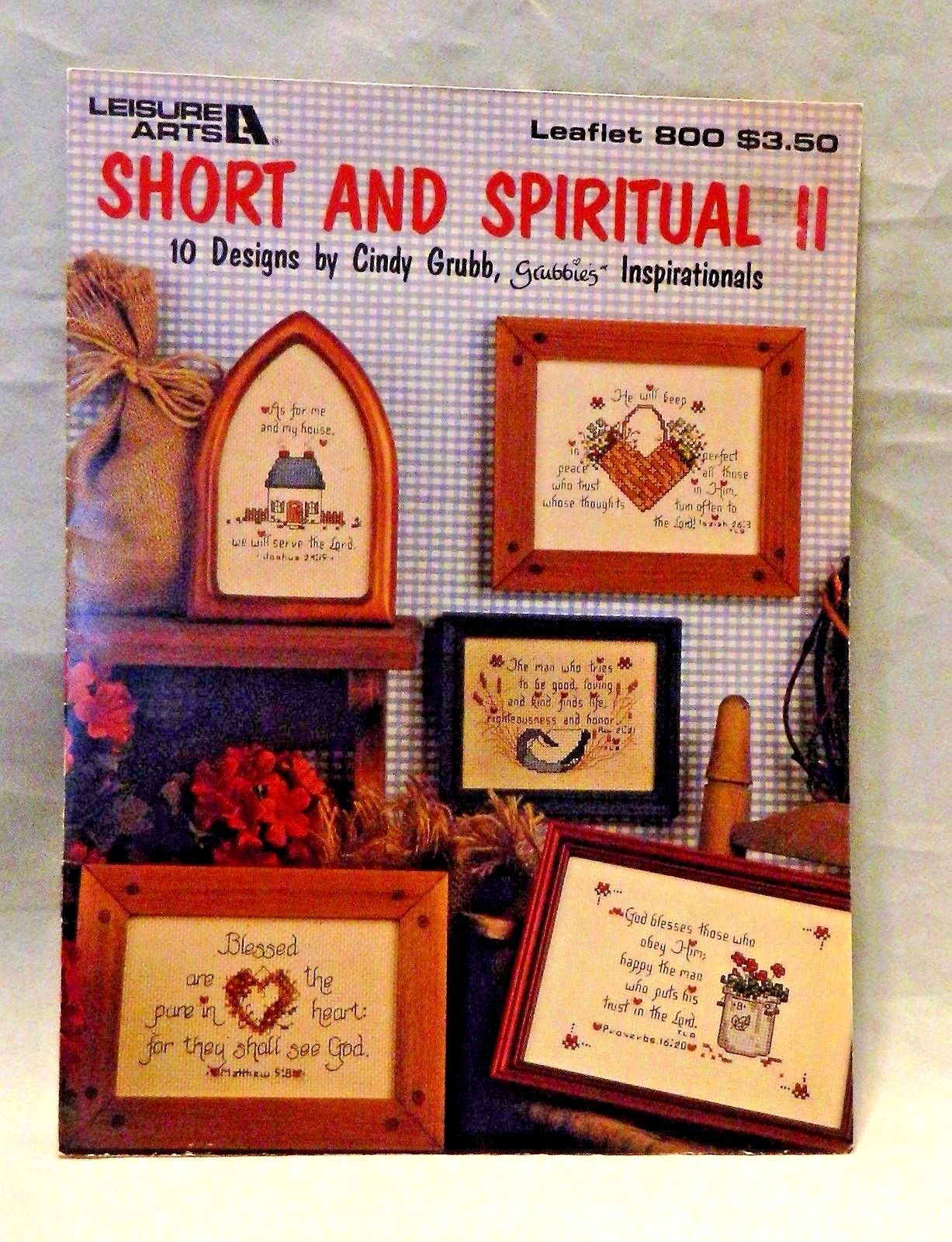Short and Spiritual II Cross Stitch #800 Leisure Arts 10 Design Inspiration 1989