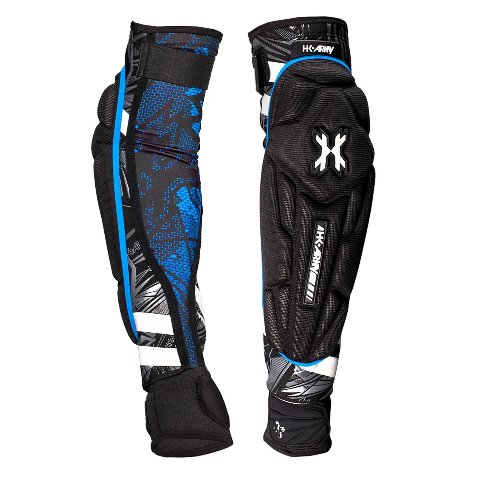 HK Army Crash Arm Pads, Blue/Black, Size XL
