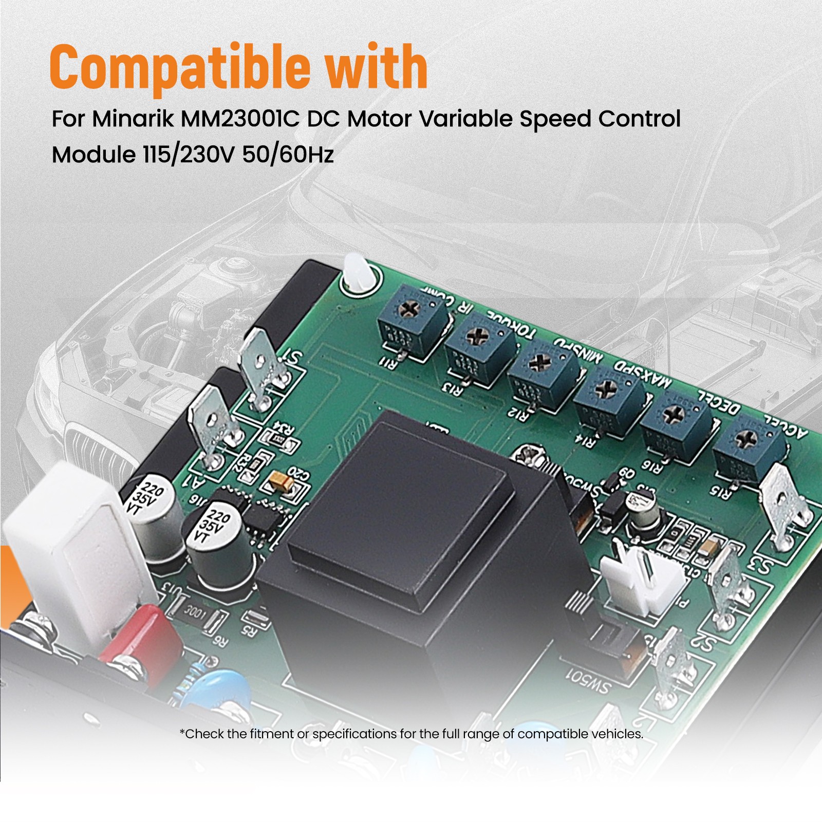 DC Motor Variable Speed Control Module, Speed Controller for Minarik MM23001C