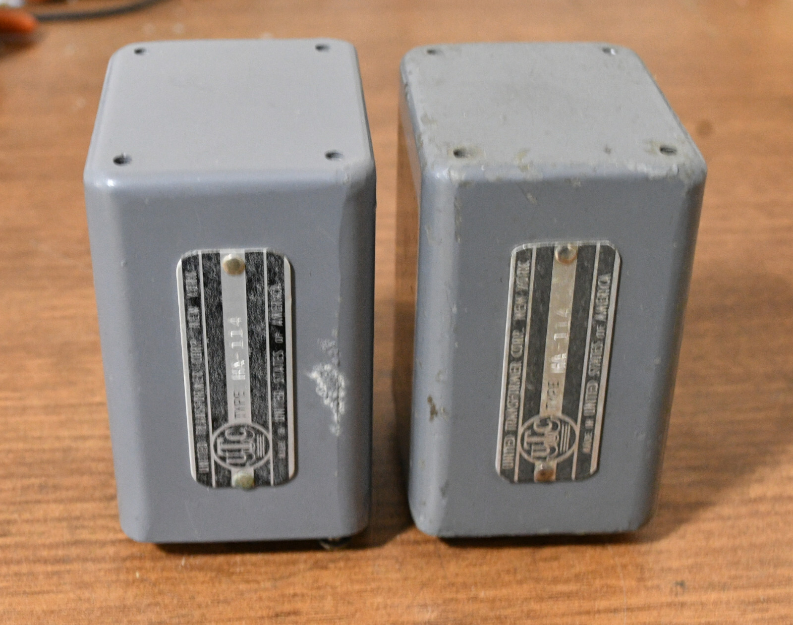 Early UTC HA-114 super permalloy core input/output transformer for preamp