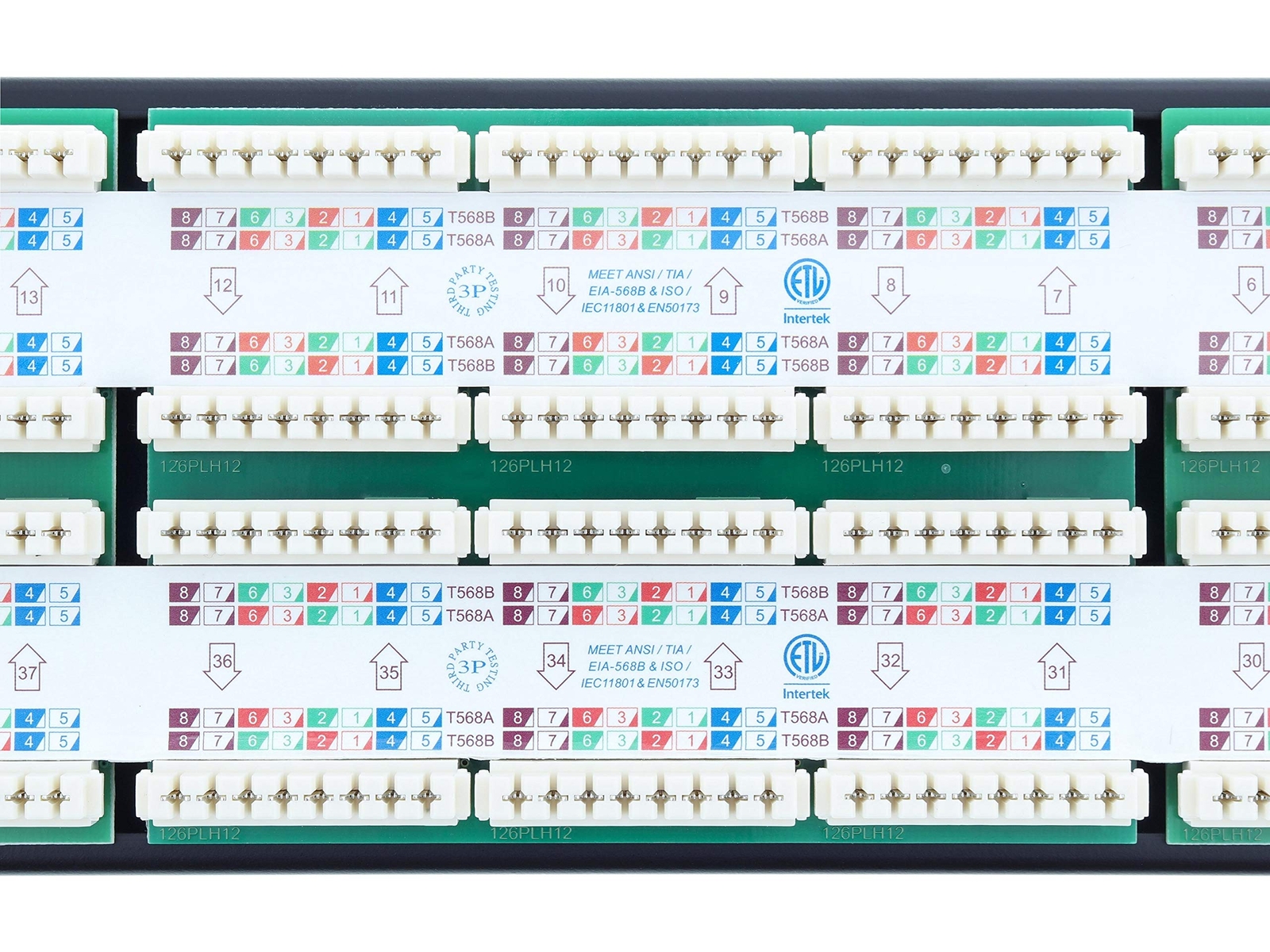 Networx Rackmount 2U 48 Port Network Patch Panel (19-inch Cat6 Patch Panel