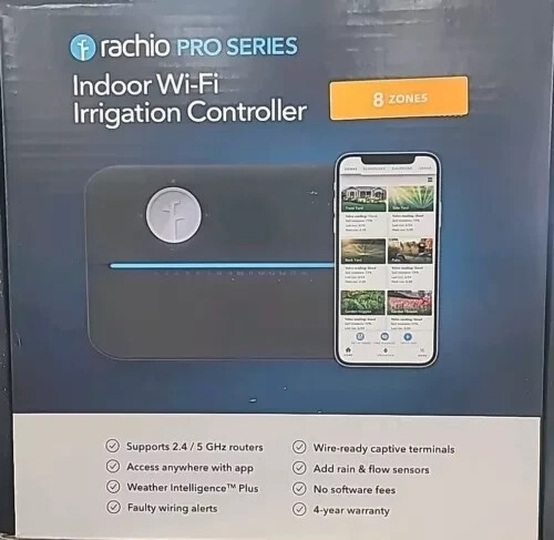 Rachio 8ZULWC 3 Smart Sprinkler Controller Wi-FI 8 Zone - PRO VERSION
