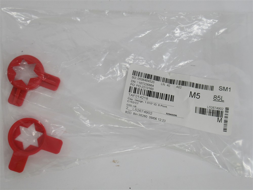 Taylor 014218, 1.010" Cap Design for Soft Serve, 6 Point, 2 Pack
