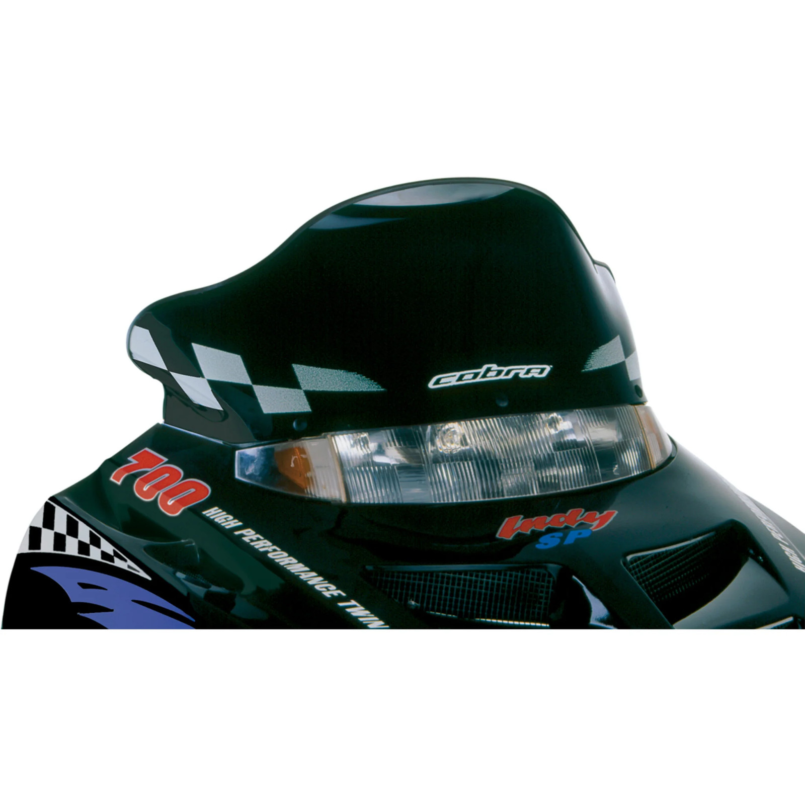 POWERMADD CG2L-BK 11220 Cobra™ Windshield Windshield - 10" - Black - Polaris