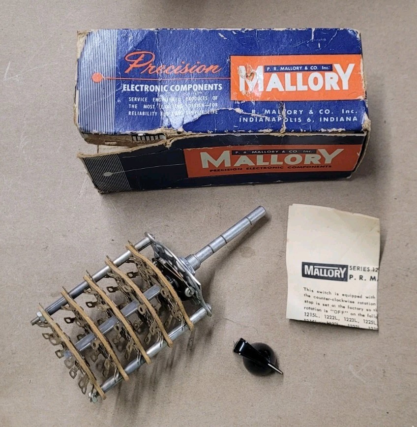 Mallory 1315L Stack Pole Rotary Switch