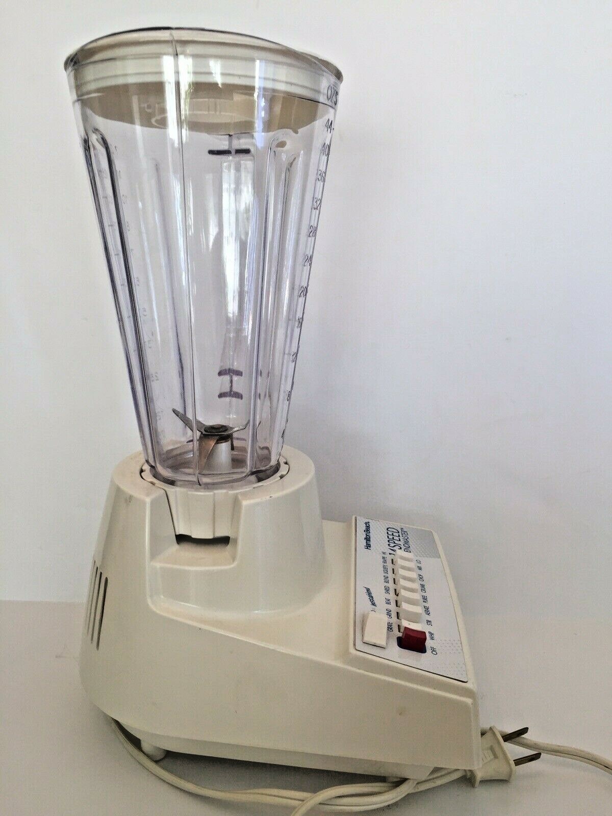 Vtg Hamilton Beach 14 Speed Blendmaster Model# 54101 5.5 Cup Plastic Pitcher