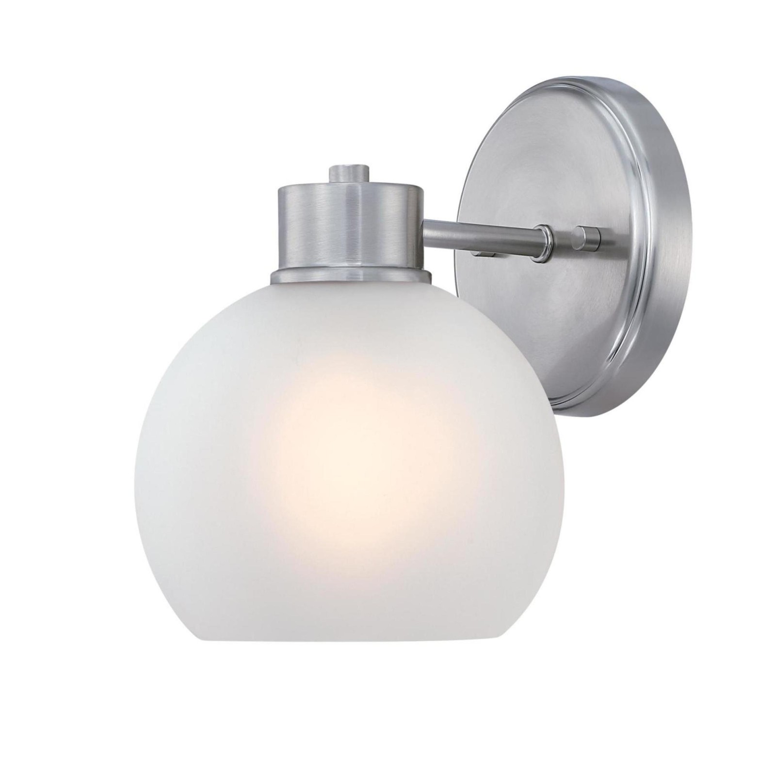 Westinghouse 6124700 Dorney 9" Tall Bathroom Sconce - Brushed - Nickel