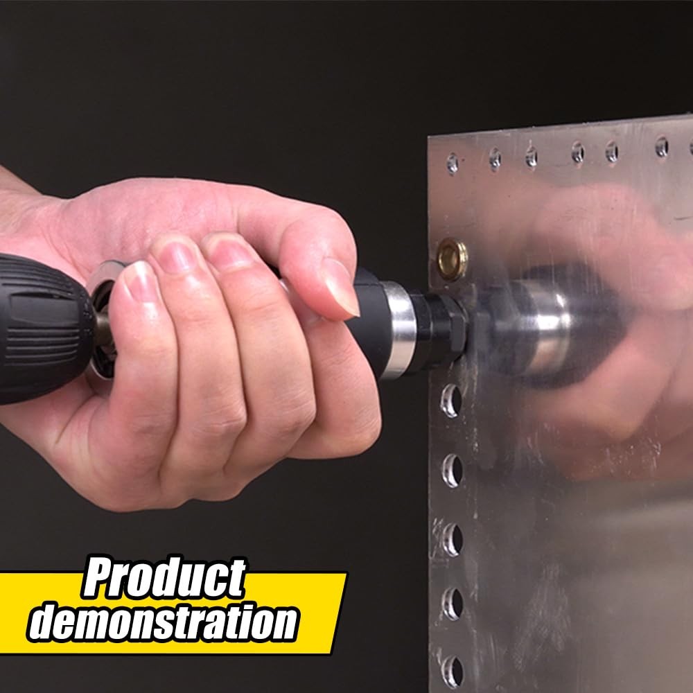 HIFESON Rivet Nut Tool, Electric Drill Adapter & nut Two...