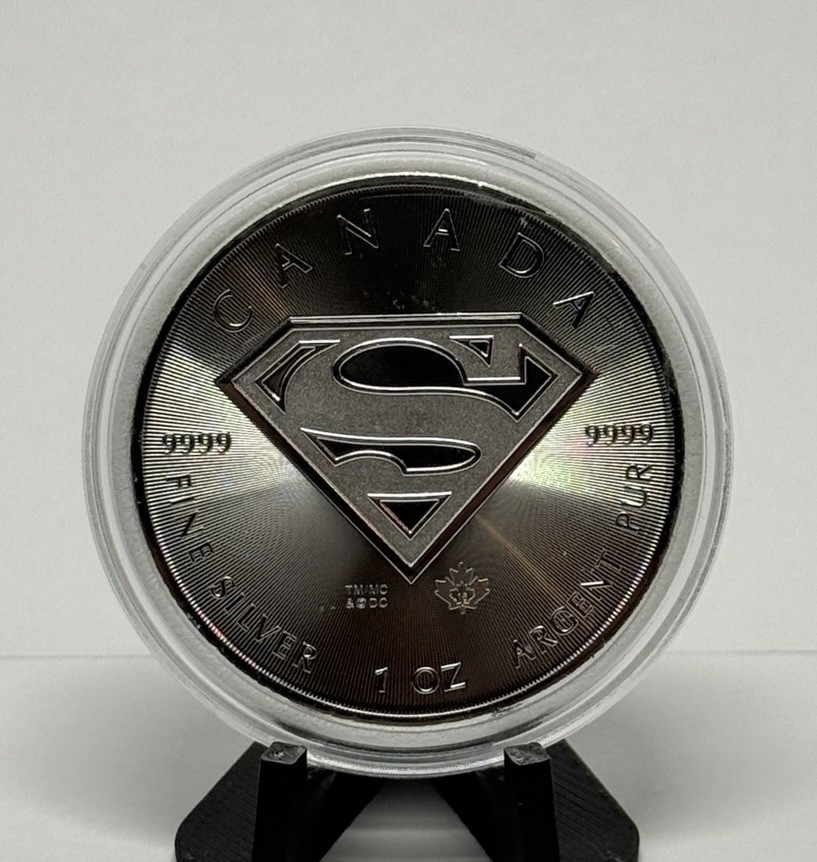 2016 Canada Superman Coin 1 Oz .9999 Fine Silver