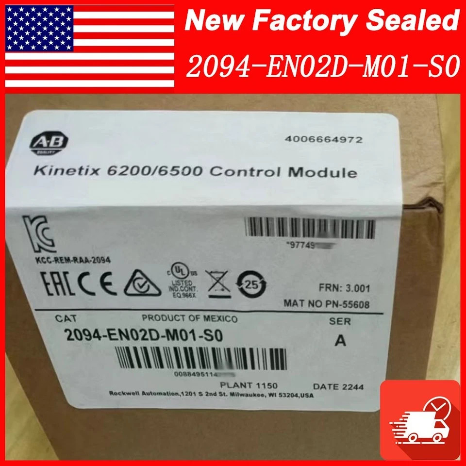 New Factory Sealed AB 2094-EN02D-M01-S0 New in Box Free Shipping PLC