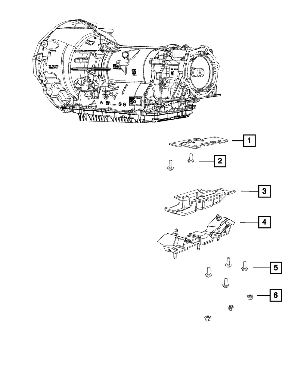 Genuine Mopar Transmission Mount Bracket 68152017AA