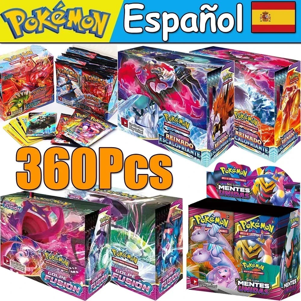 Newest 360Pcs Pokemon Cards Sun & Moon XY Evolutions Pokemon Booster Box Collect