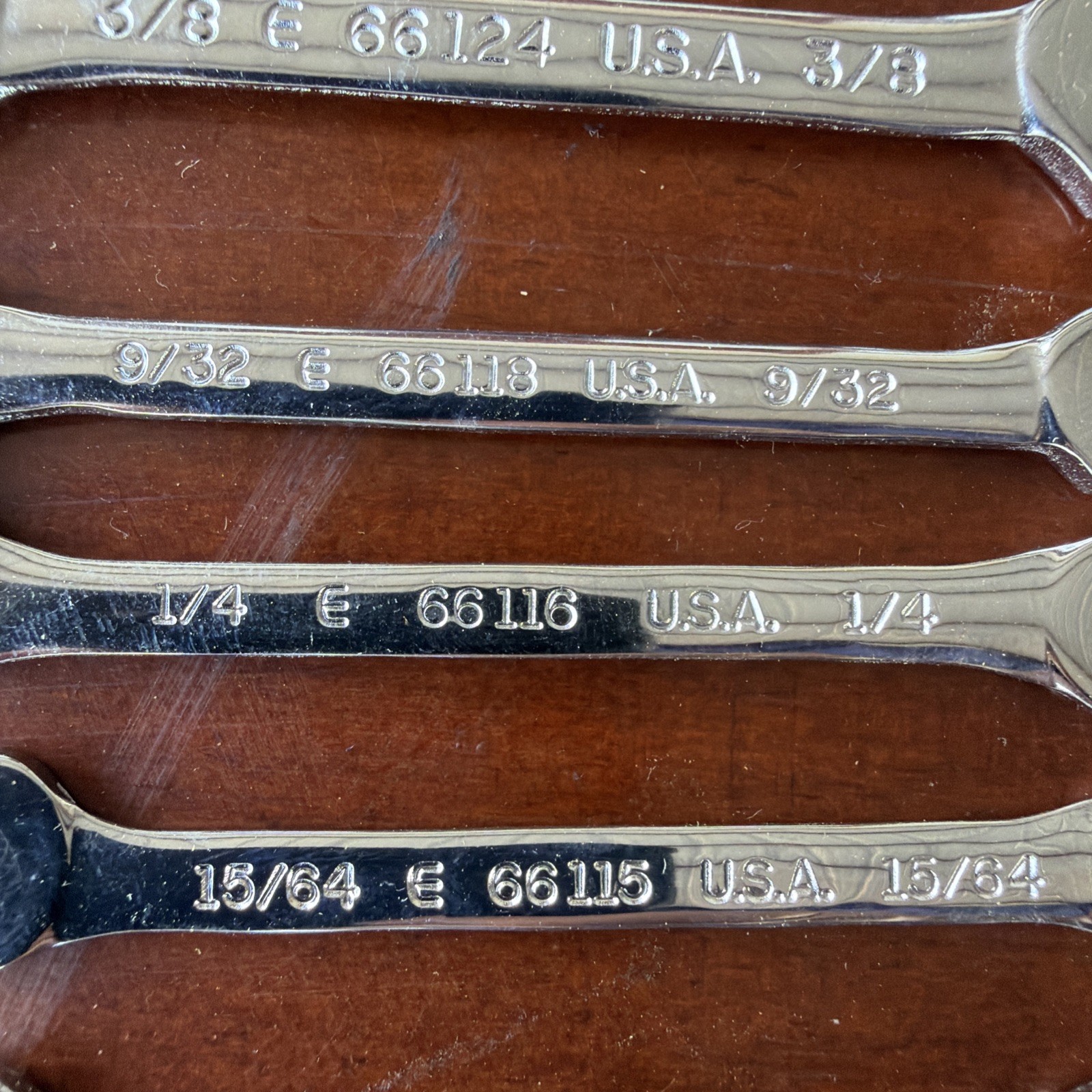 Vintage Jensen Angle Open End Wrench’s Short Pattern USA - Sizes in Description
