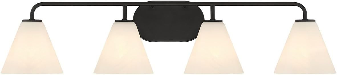Savoy House 8-2988-4-BK Blair 4-Light Bathroom Vanity Light in Matte Black