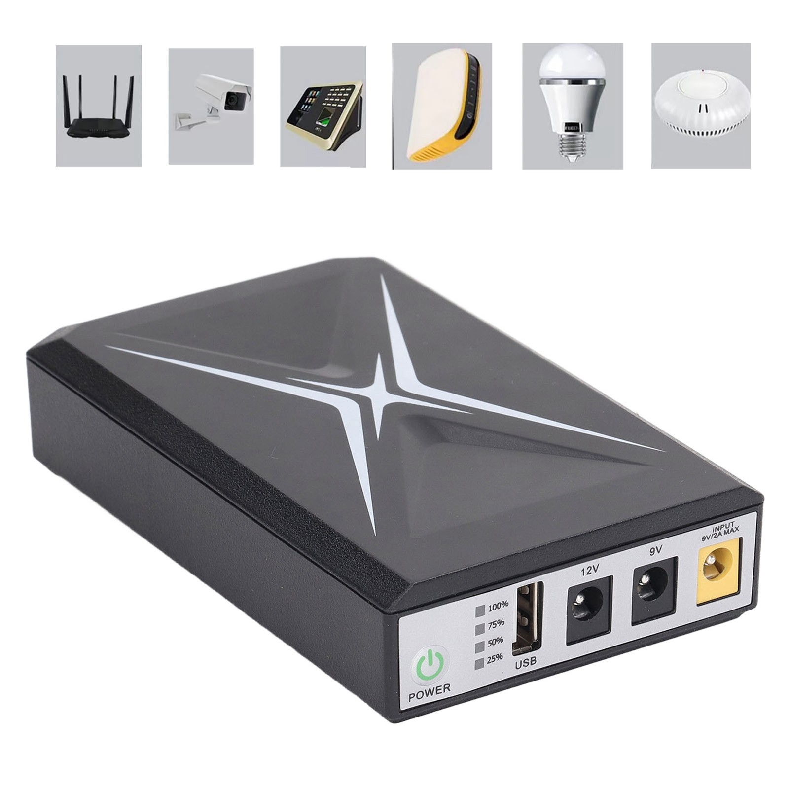Mini UPS Battery Backup For Security Camera Router WiFi Premium