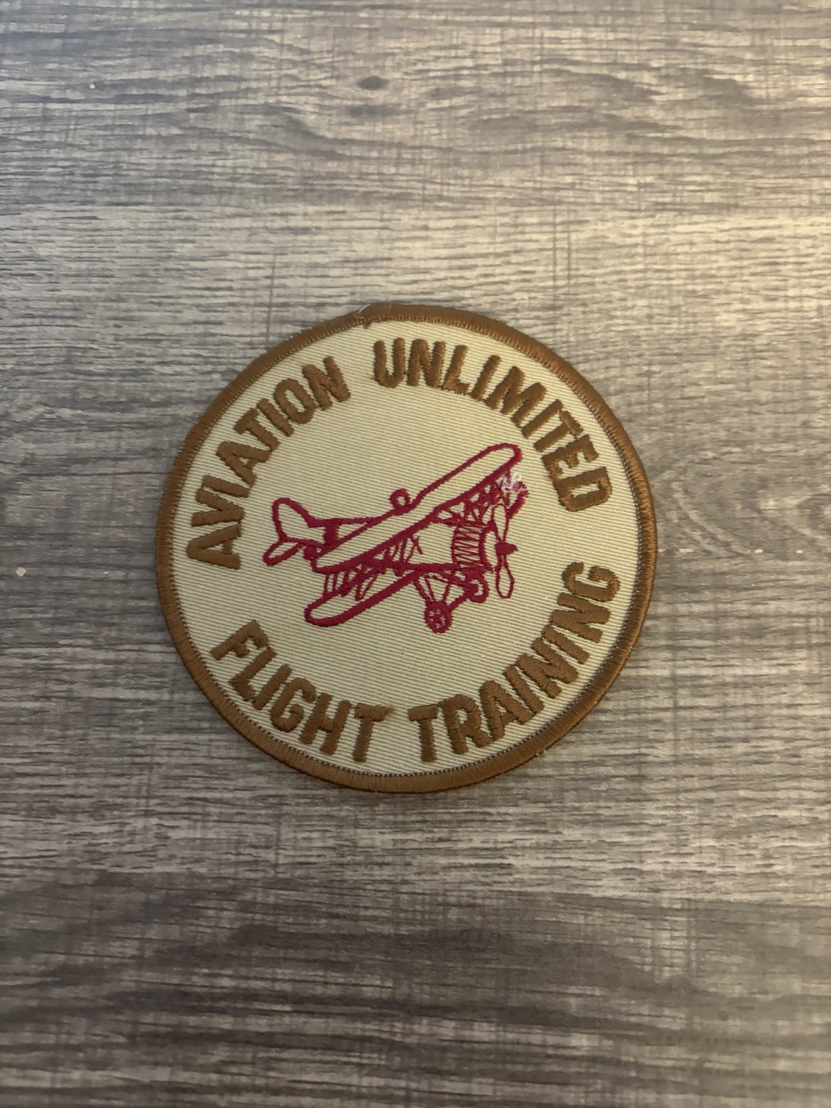 Vtg Aviation Unlimited Flight Training Embroidered Patch