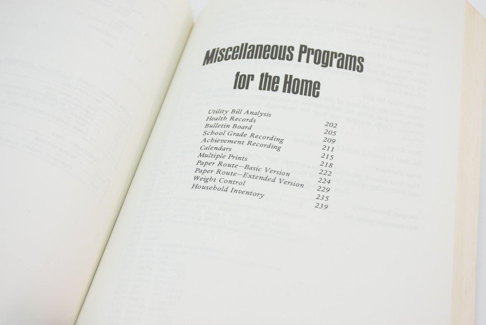 Radio Shack Using the TRS-80 in Your Home Basic Computer Programs 62-2069