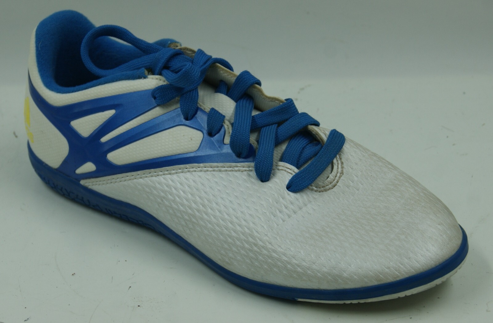 Adidas Messi 15.3 IN Sneakers Men's 5.5 White Blue Football Trainer Shoes B25454